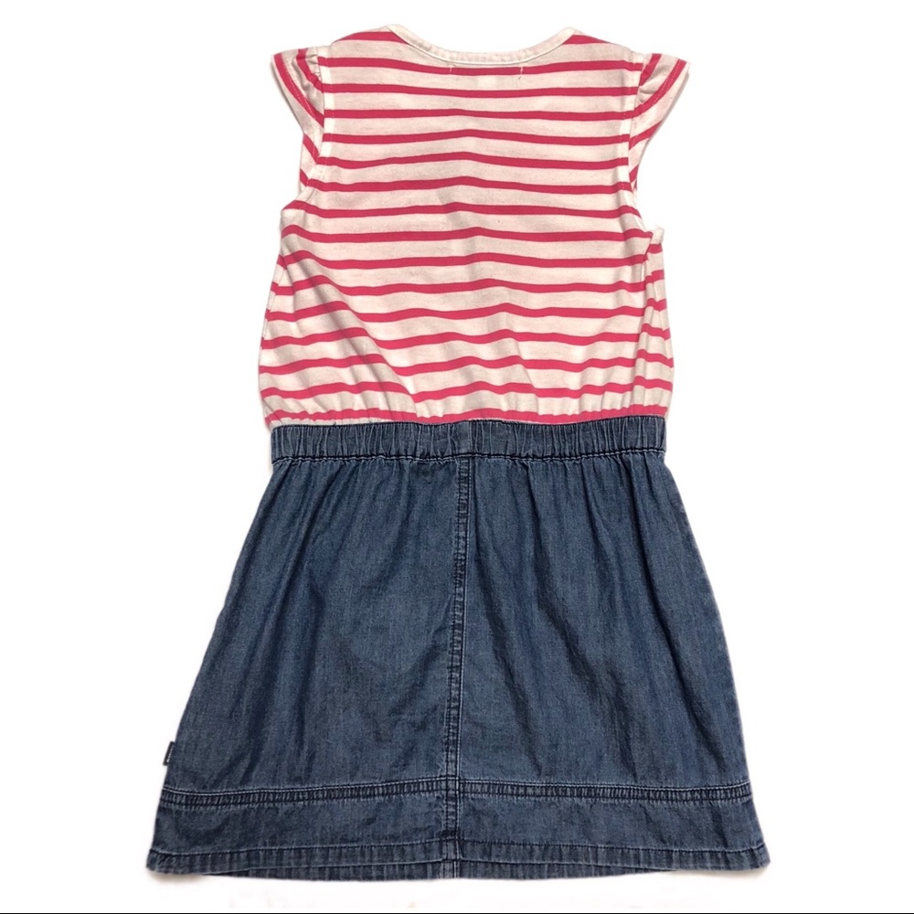 DKNY Cap Sleeve Half Denim Dress - Picture 2 of 6